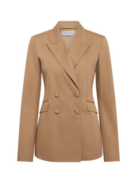 GABRIELA HEARST Angela Blazer in Camel Light Sea Island Cotton Twill