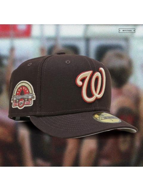 Other Designers New Era - myfitteds - MLB - 7 5/8 WASHiNGTON NATiONALS “THE WARRiORS” 1979 brown cream