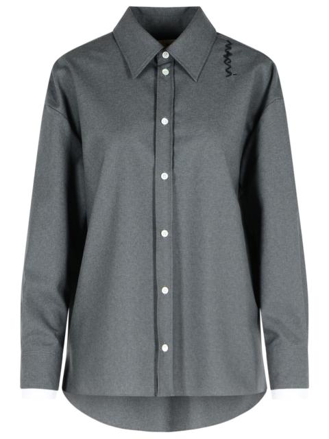 Marni Marni Grey Virgin Wool Shirt Women