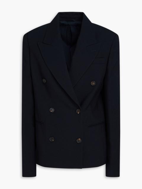 Brunello Cucinelli Bead-embellished double-breasted wool blazer