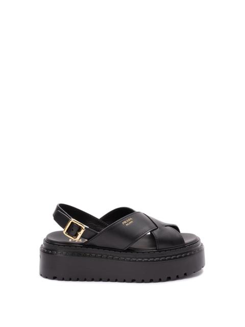 Prada Women Leather Sandals