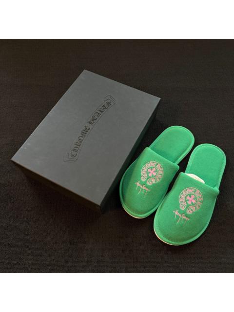 BALENCIAGA Chrome Hearts Hong Kong Exclusive Green Slippers