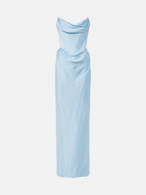 Vivienne Westwood Galaxy strapless satin gown