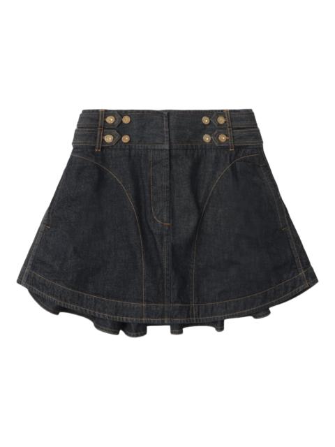 Zimmermann ZIM DENIM CARGO MINI SKIRT NIGHT SKY