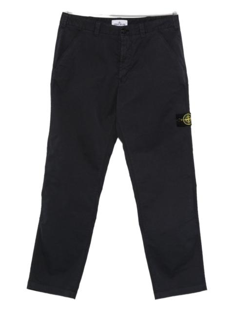 Stone Island Logo Cotton Cargo Trousers