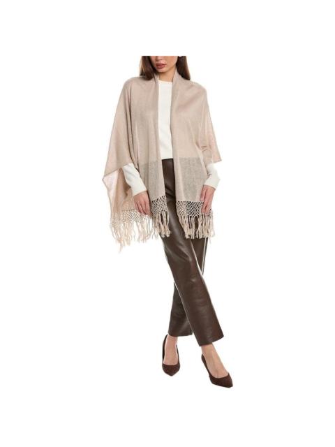 Brunello Cucinelli Brunello Cucinelli Beige Shawl With Fringe Detailing