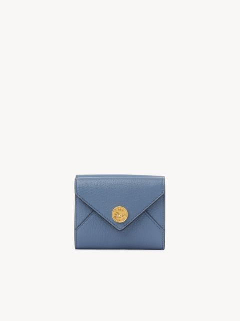 Chloé SMALL ENVELOPE TRI-FOLD IN GRAINED LEATHER