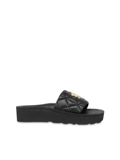 Moschino quilted leather slides