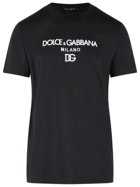 Dolce & Gabbana Dolce & Gabbana Black Cotton T-Shirt Men