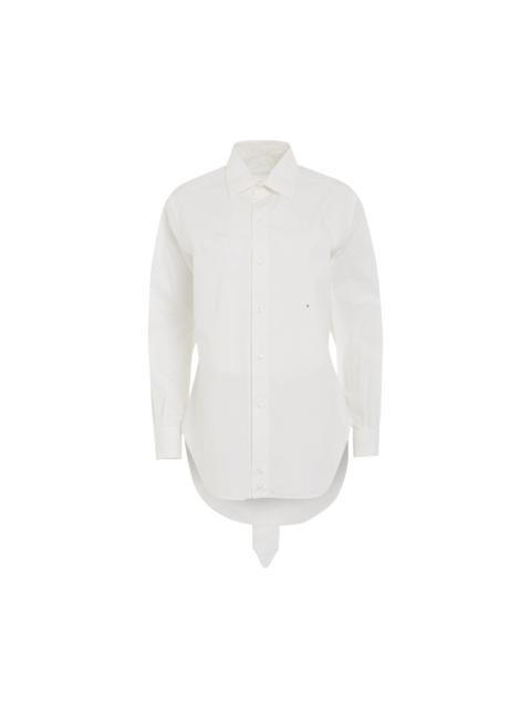 Maison Margiela M Cotton Poplin Shirt in White