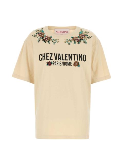 Valentino Cream Cotton T-shirt