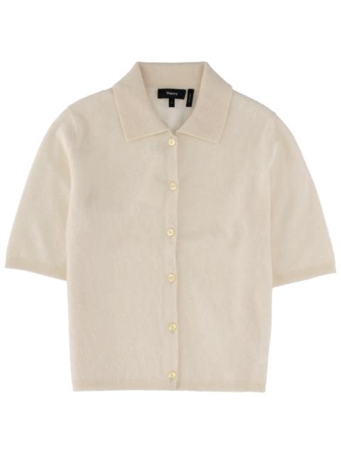 Theory SHORT SLEEVE CASHMERE SHIRT