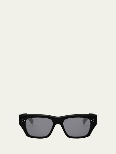 CELINE Men's Bold 3 Dots Polarized Square Sunglasses