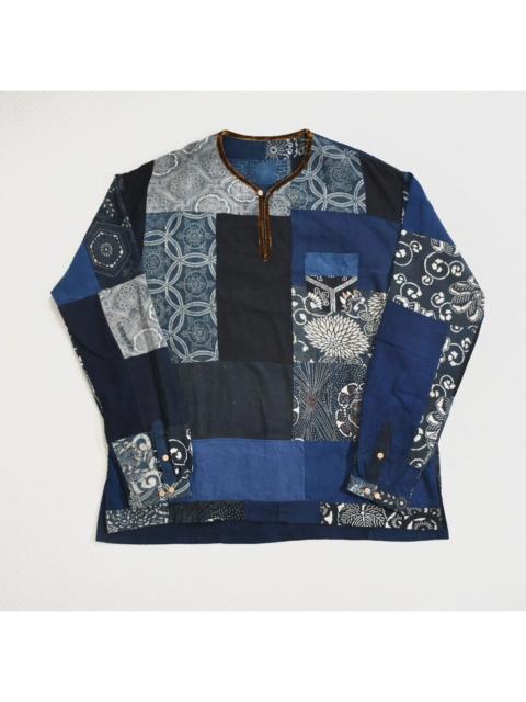 visvim Visvim 20AW ICT Tunic P.O. Kofu Shirt-Jacket (Kofu Patchwork / Velvet Collar)