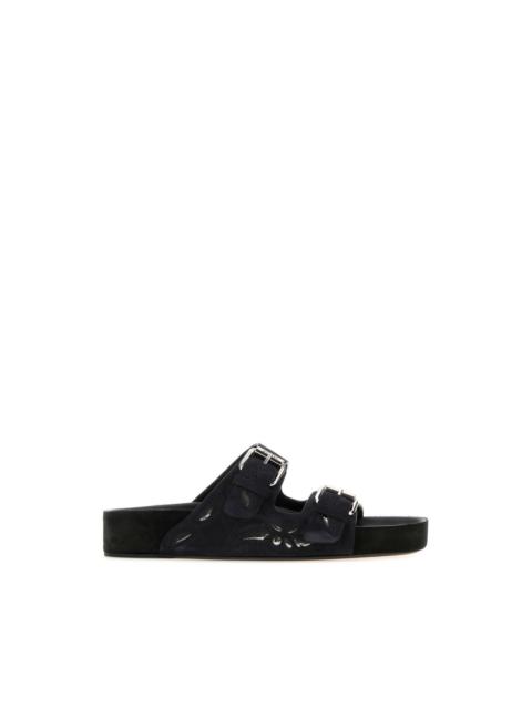 Isabel Marant ISABEL MARANT Lennyo Black Suede Slippers New & Authentic (W