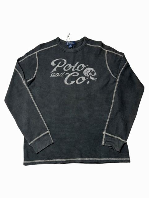Other Designers Polo Ralph Lauren Thermal Long Sleeve T-Shirt Skull