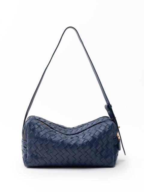 Elleme Trousse Woven Leather Navy