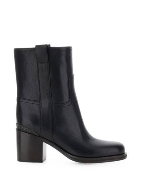 Brunello Cucinelli Brunello Cucinelli Leather Ankle Boots Black Women