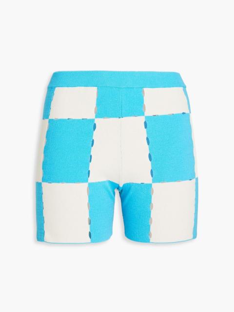 JACQUEMUS Gelato checked cotton-blend shorts