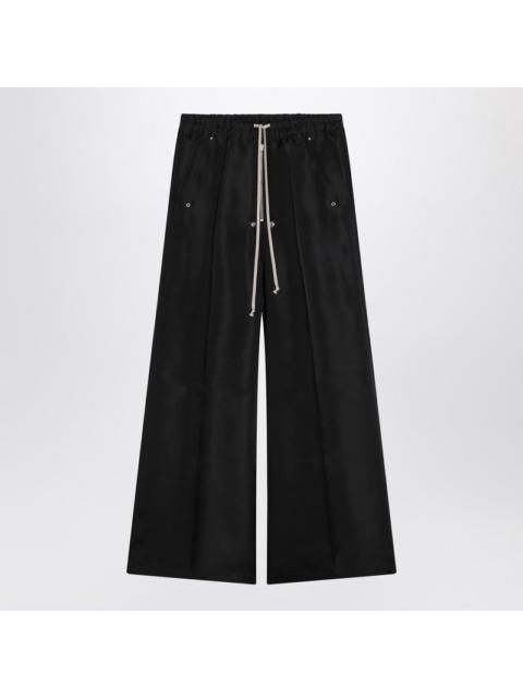 Rick Owens Wide Bela Black Pants In Silk Men