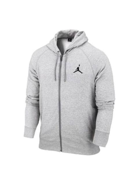 Jordan Air Jordan Air Fleece Lined Basketball Sports Hooded Jacket Gray 845861-063