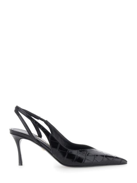 FERRAGAMO Ferragamo Women Pumps With 70Mm Heel In Black Leather