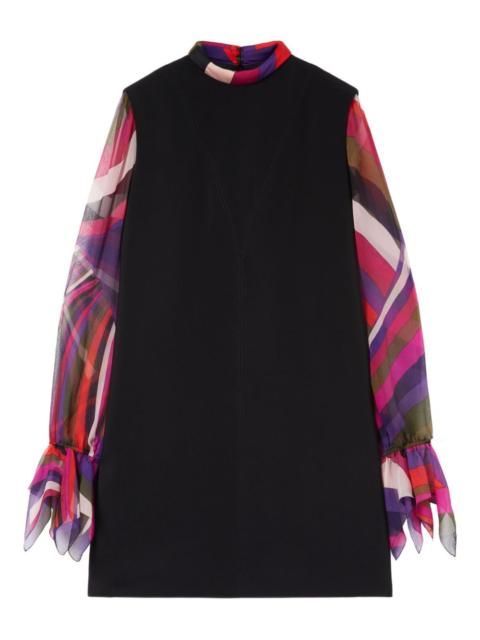 PUCCI contrast-sleeves mini dress