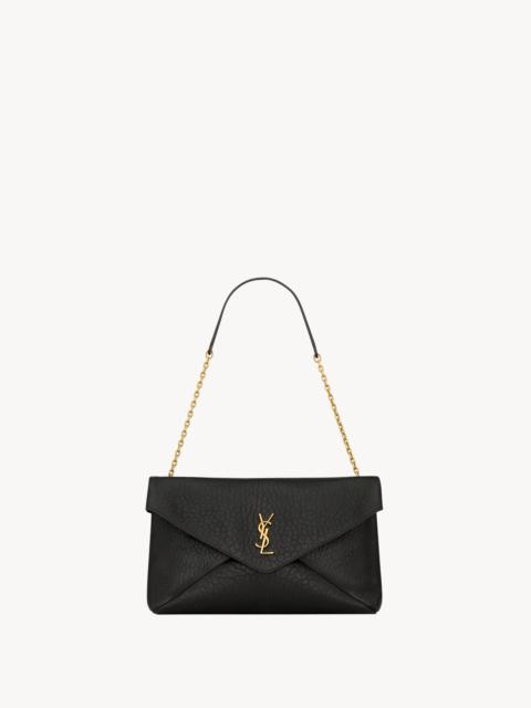 SAINT LAURENT CASSANDRE LARGE POUCH ON CHAIN IN LAMBSKIN