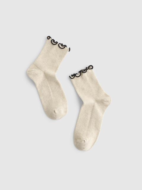 Madewell Lettuce-Trim Ankle Socks