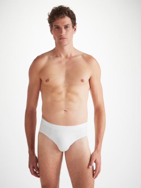 Derek Rose Men's Briefs Jack Pima Cotton Stretch White