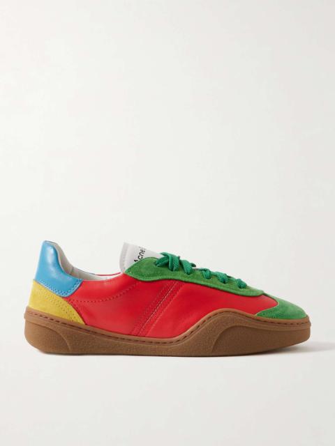 Bars suede and leather sneakers Multi