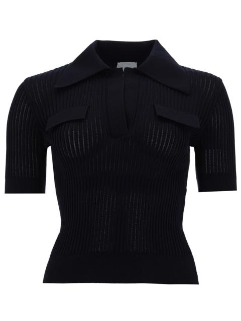 PATOU EMBROIDERED COTTON POLO SHIRT