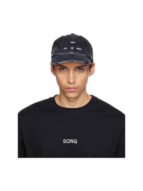 Song for the Mute Black Overdyed Denim Cap