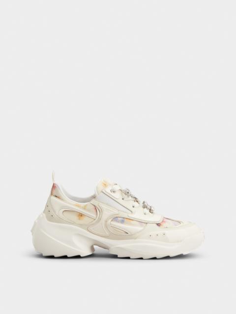 Roger Vivier Viv' on the Run Sneakers in leather and fabric