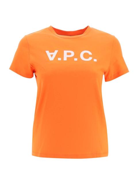 A.P.C. T Shirt With Flocked Vpc Logo