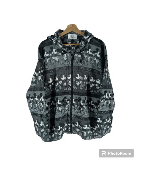 Other Designers Vintage 90s Disney Mickey Mouse Full Printed Fleece Jacket