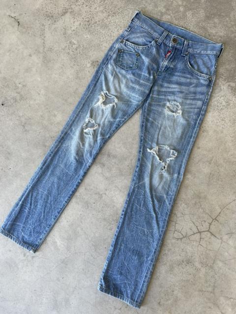 Other Designers Edwin × Hysteric Glamour × Japanese Brand - Edwin Blue Trip Distressed Denim