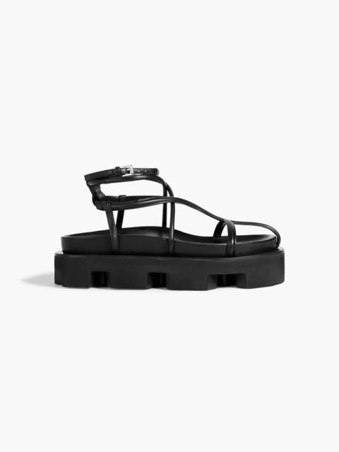 Jil Sander Leather platform sandals