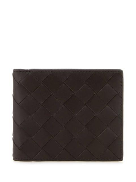 Bottega Veneta Bottega Veneta Men Dark Brown Leather Wallet