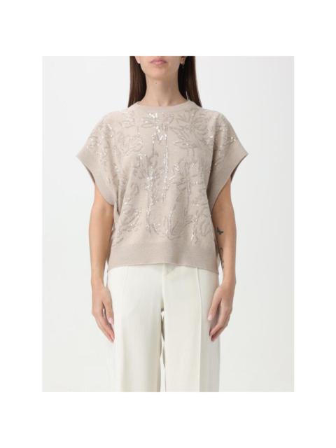 Brunello Cucinelli Brunello Cucinelli Wobeige Wool Silk Sweater