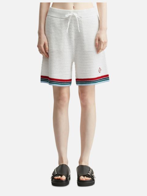 CASABLANCA SPORTY CROCHET SHORTS