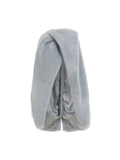 Rick Owens Short Masto Shearling Cape Women
