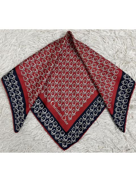 Dior Christian Dior Silk Square Scarf Bandana Trotter Monogram
