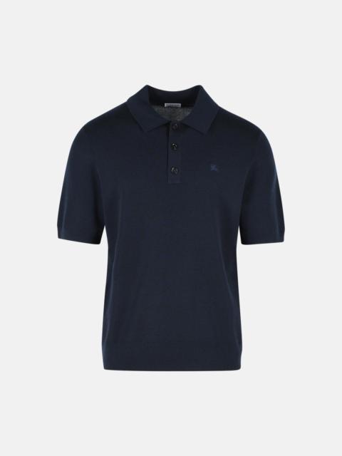 Burberry 'MARCUS' NAVY CASHMERE POLO SHIRT