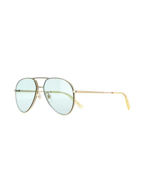GUCCI Gold Metal Sunglasses