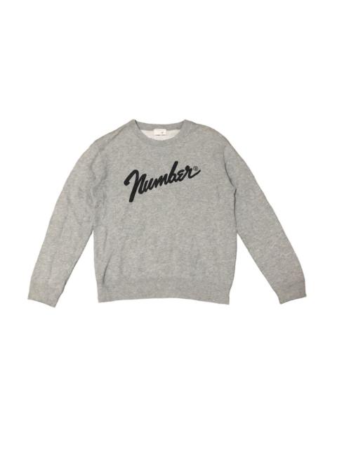 Number Nine Sweatshirt fender font