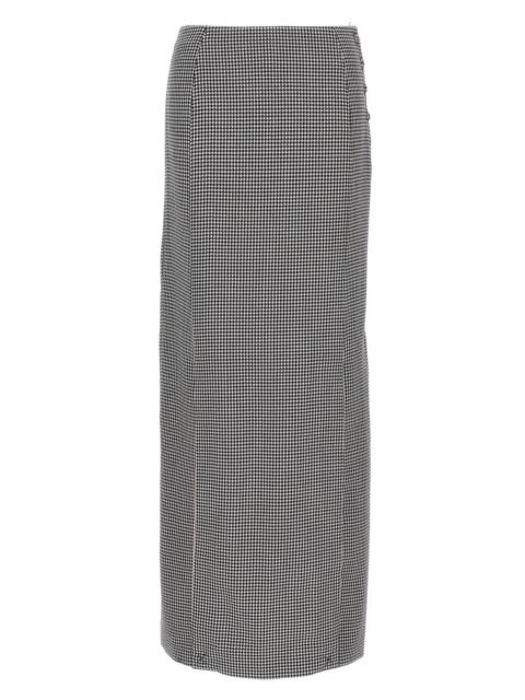 Thom Browne Pied de poule long skirt