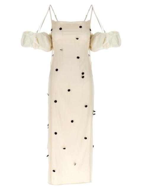 JACQUEMUS La Robe Chouchou Dresses White/Black