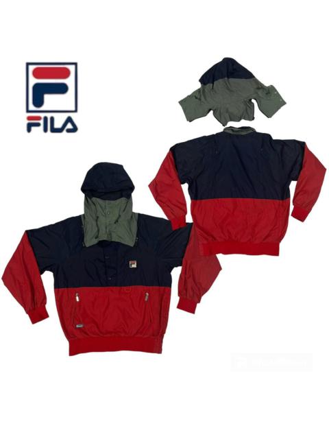 Vintage FILA Maglificio Bielle Hoodie Jacket Half Zipper