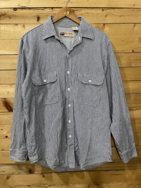 Other Designers Offernow🔥Vintage big mac hickory stripe button shirt